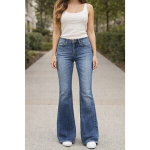 Buckle Black Fit 53 Bootcut Jeans Womens 24x32 Dark Wash Mid Rise Stretch.